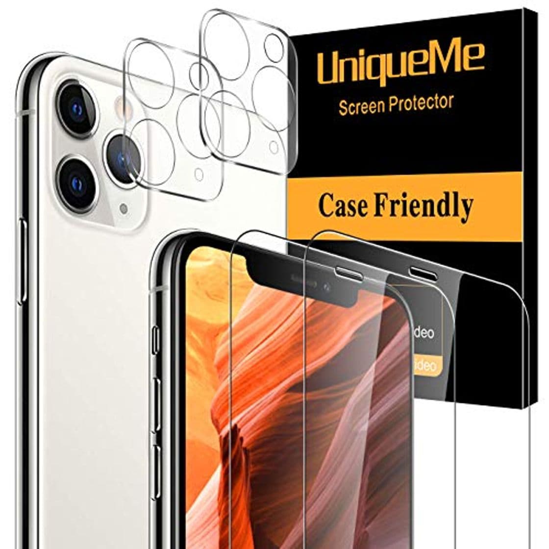 Product [2 Pack]UniqueMe Protector de Pantalla para iPhone 11 Pro Max