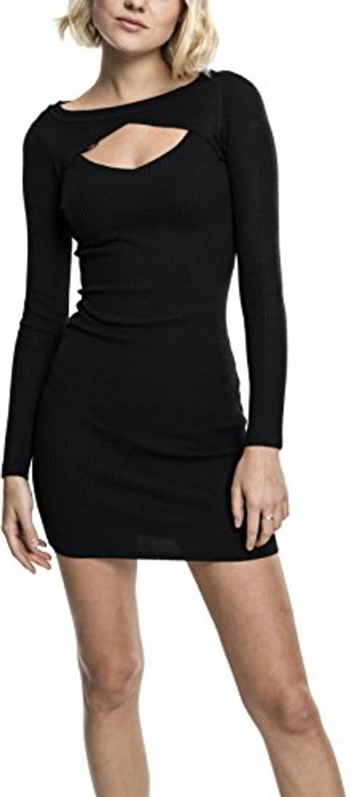 Product Urban Classics Ladies Cut out Dress Vestido, Negro