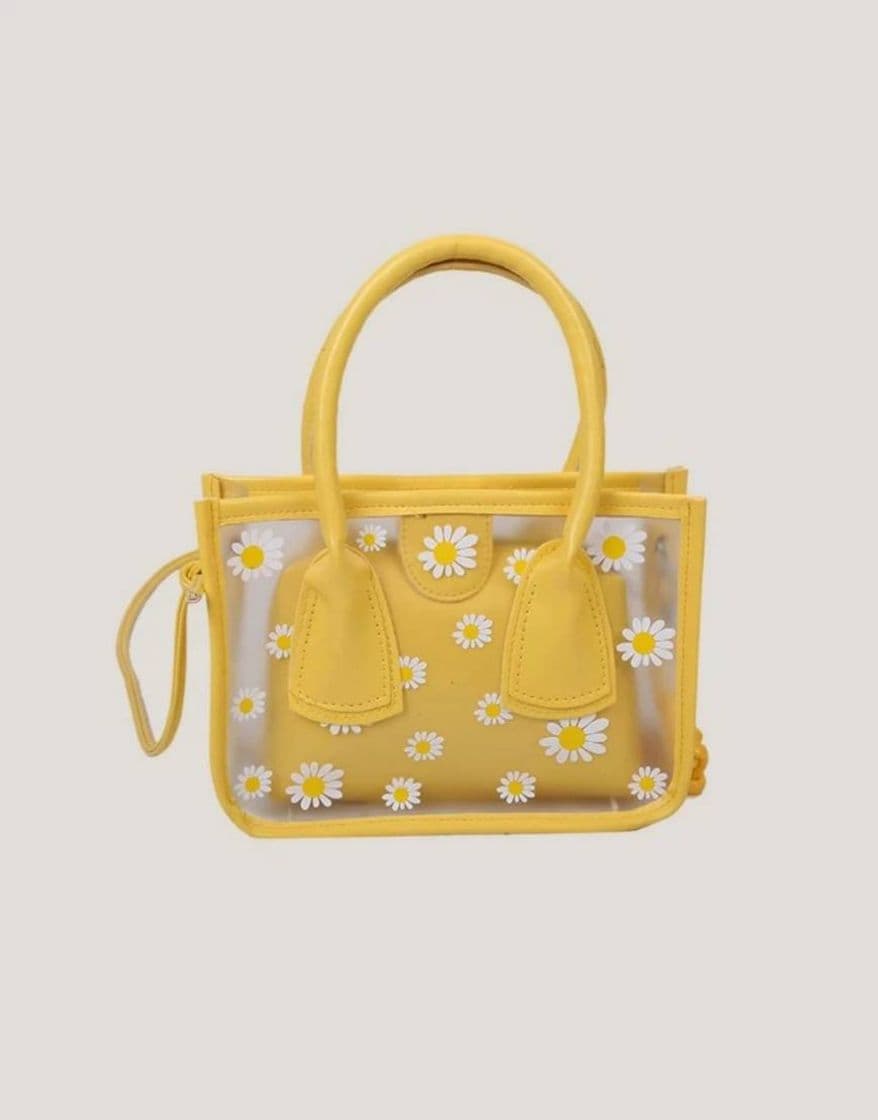 Moda Bolso floral amarillo