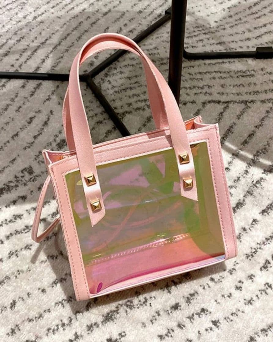 Moda Bolsa cartera holográfica