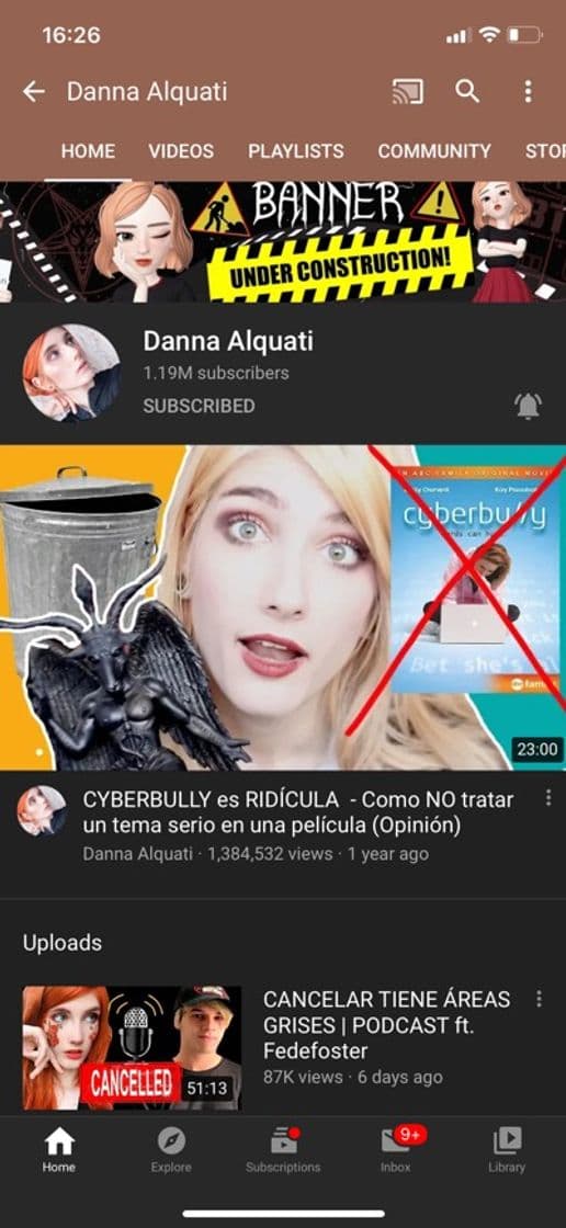 Moda Danna Alquati en YouTube 