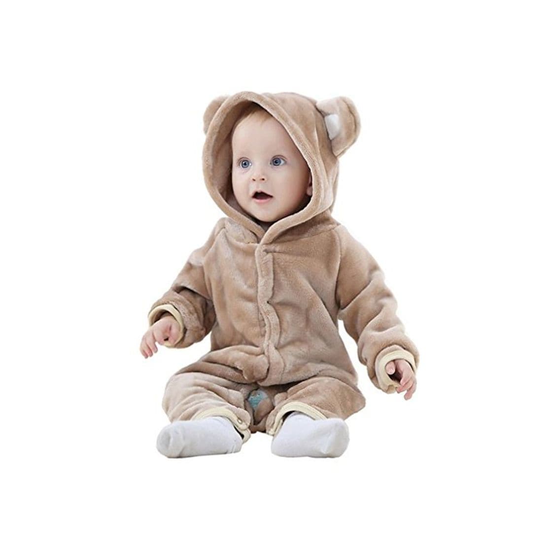 Moda MICHLEY Bebés Ropa Oso Pelele de Niños Niñas del Otoño e Invierno