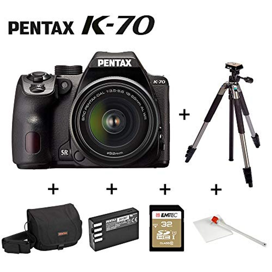 Product Pentax K-70 DSLR Photo Kit (Negro)