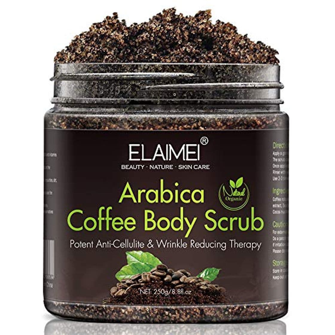 Product Exfoliante de café natural con exfoliante corporal orgánico de café