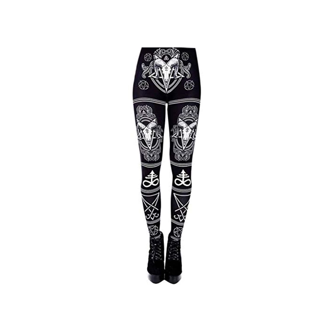 Product RISTHY Pantalones Gótico Largos Sexy Leggins Mujer Mallas Pantalones Push Up Danza