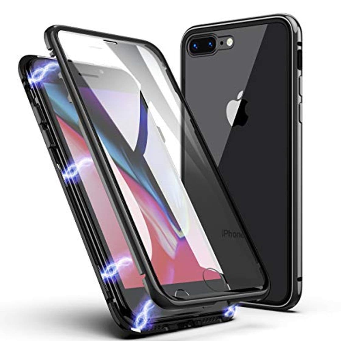 Producto Funda para iPhone 8 Plus/7 Plus, ZHIKE Estuche de Adsorción Magnético Frente