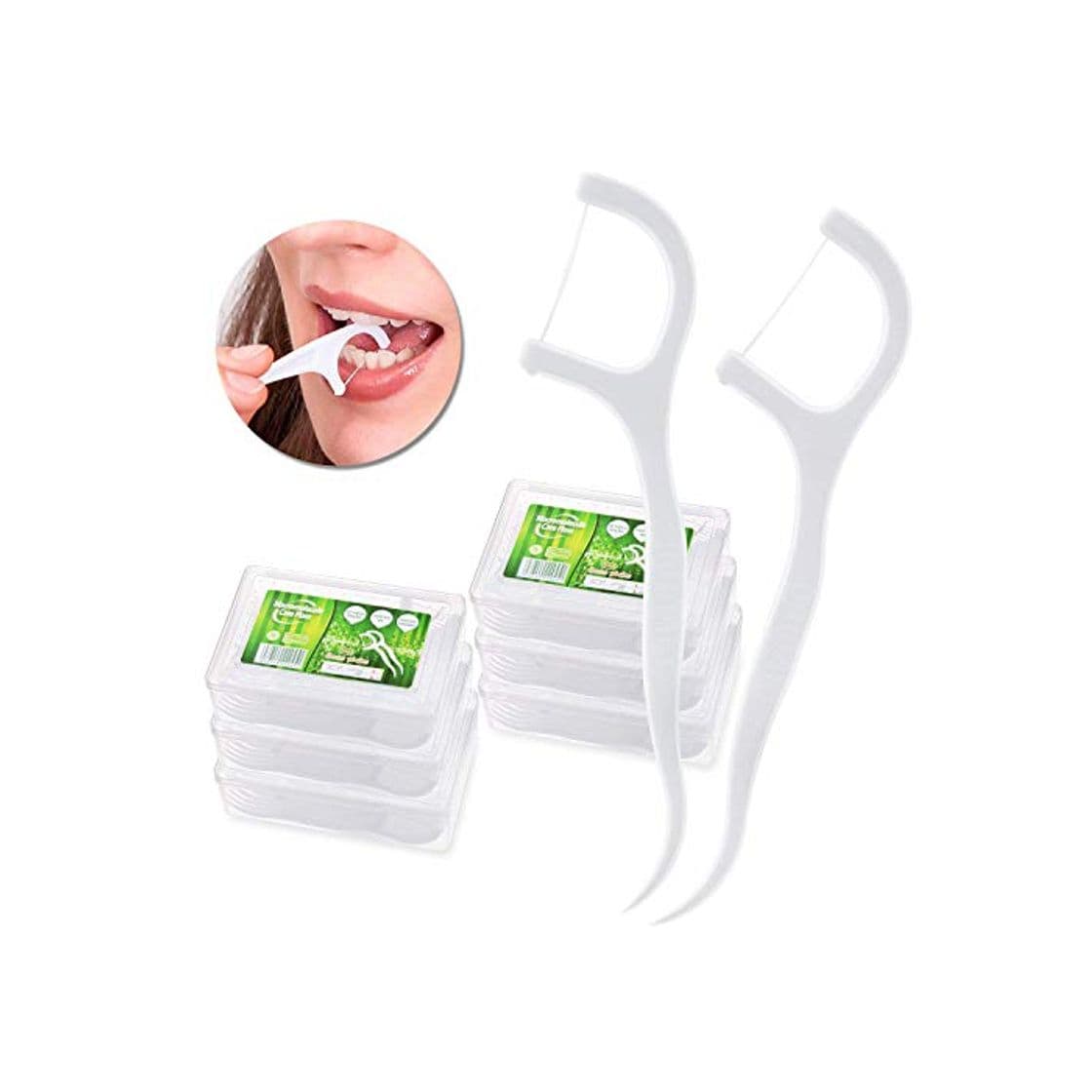 Producto Hilo Dental – Meersee 180 piezas Seda Dental Palo Hilo Dental Pre-cortadas