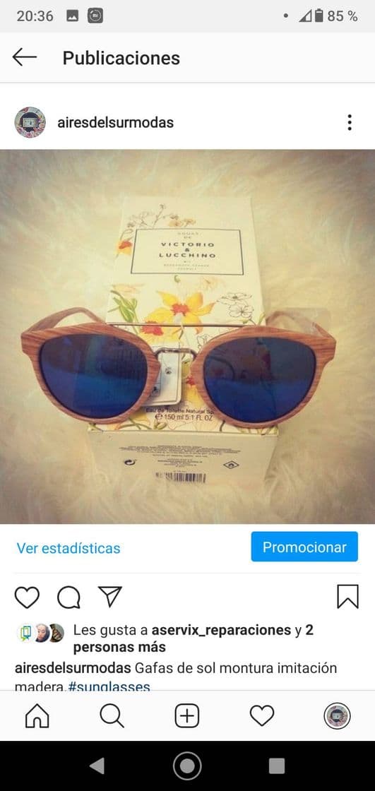 Fashion Gafas montura madera