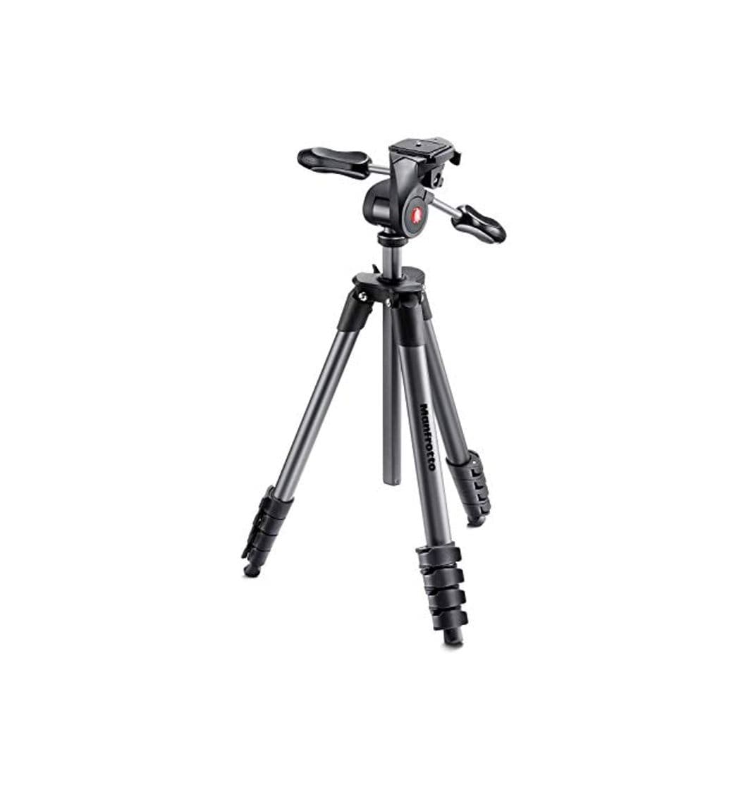 Electrónica Manfrotto Compact Advanced, Trípode Fotográfico con Rótula 3 Way , para Cámaras