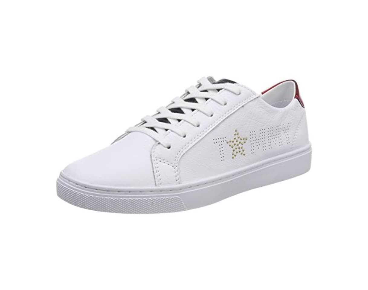 Producto Tommy Hilfiger Tommy Star Metallic Sneaker, Zapatillas para Mujer, Rojo