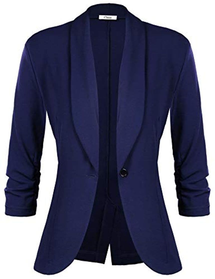 Moda iClosam Blazers De Mujer Manga Larga Elegante Americanas Mujer Blazer Traje De Chaqueta