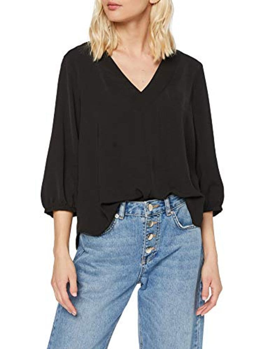 Moda Marca Amazon - find. Top Mujer, Negro