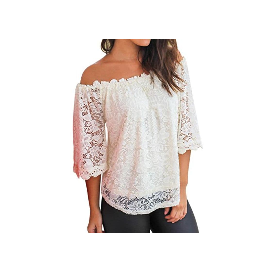 Moda Yeamile💋💝 Camiseta de Mujer Tops Suelto Blusa Causal Camisetas Ocasionales Tops de