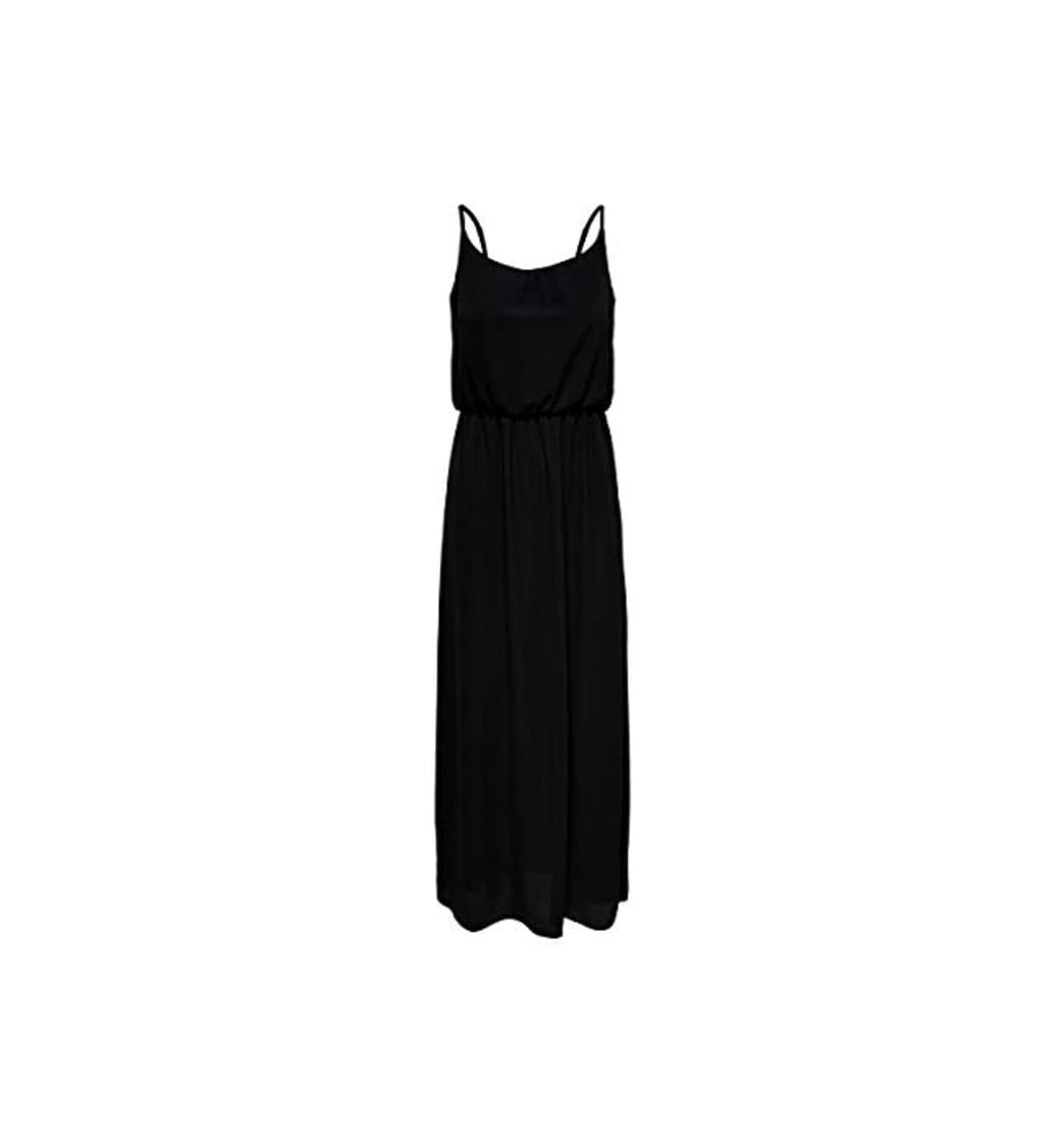 Moda Only Onlwinner SL Maxidress Noos Wvn Vestido, Negro