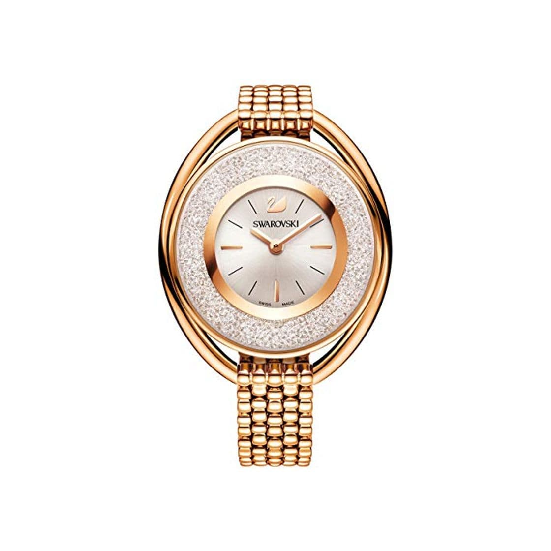 Moda Ladies 'cristalino ovalada de cristal de Swarovski Rose Gold