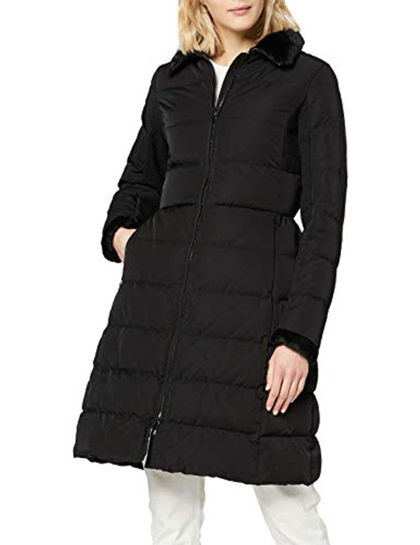 Moda Armani Jeans Down Jacket Abrigo, Negro