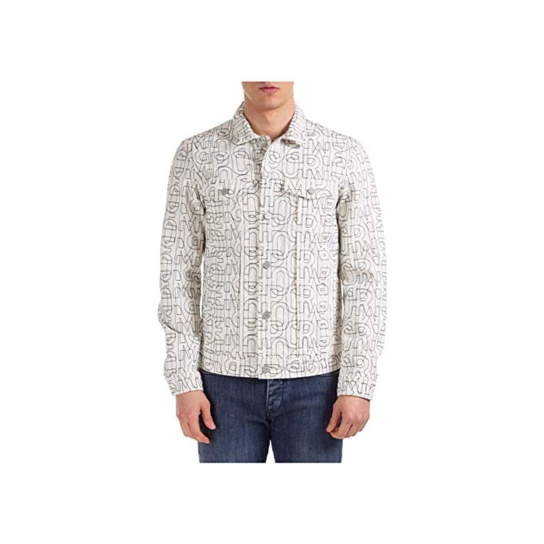 Moda Emporio Armani Hombre Chaqueta Vaquera Bianco