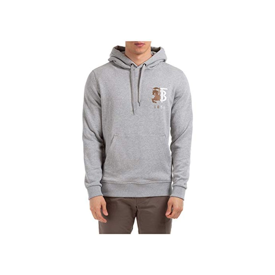 Moda Burberry Hombre Sudadera con Capucha Grigio S