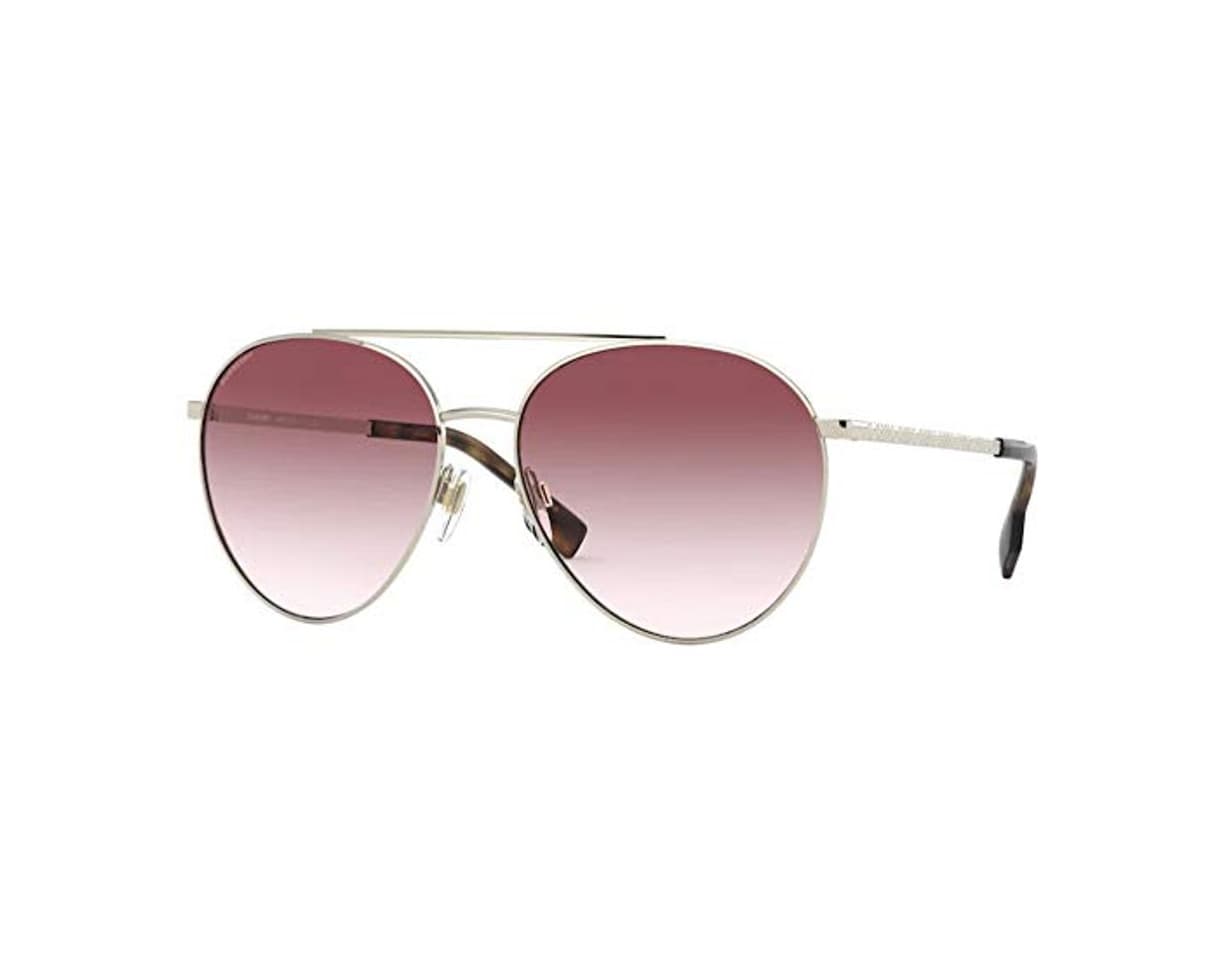 Moda Burberry gafas de sol BE3115 11098D de Oro rosa de tamaño de 59 mm de Mujer