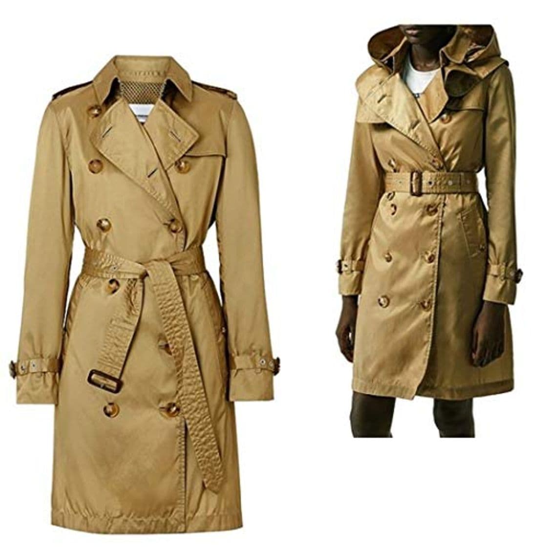 Moda Burberry Trench ECONYL® - Sudadera para mujer con capucha desmontable