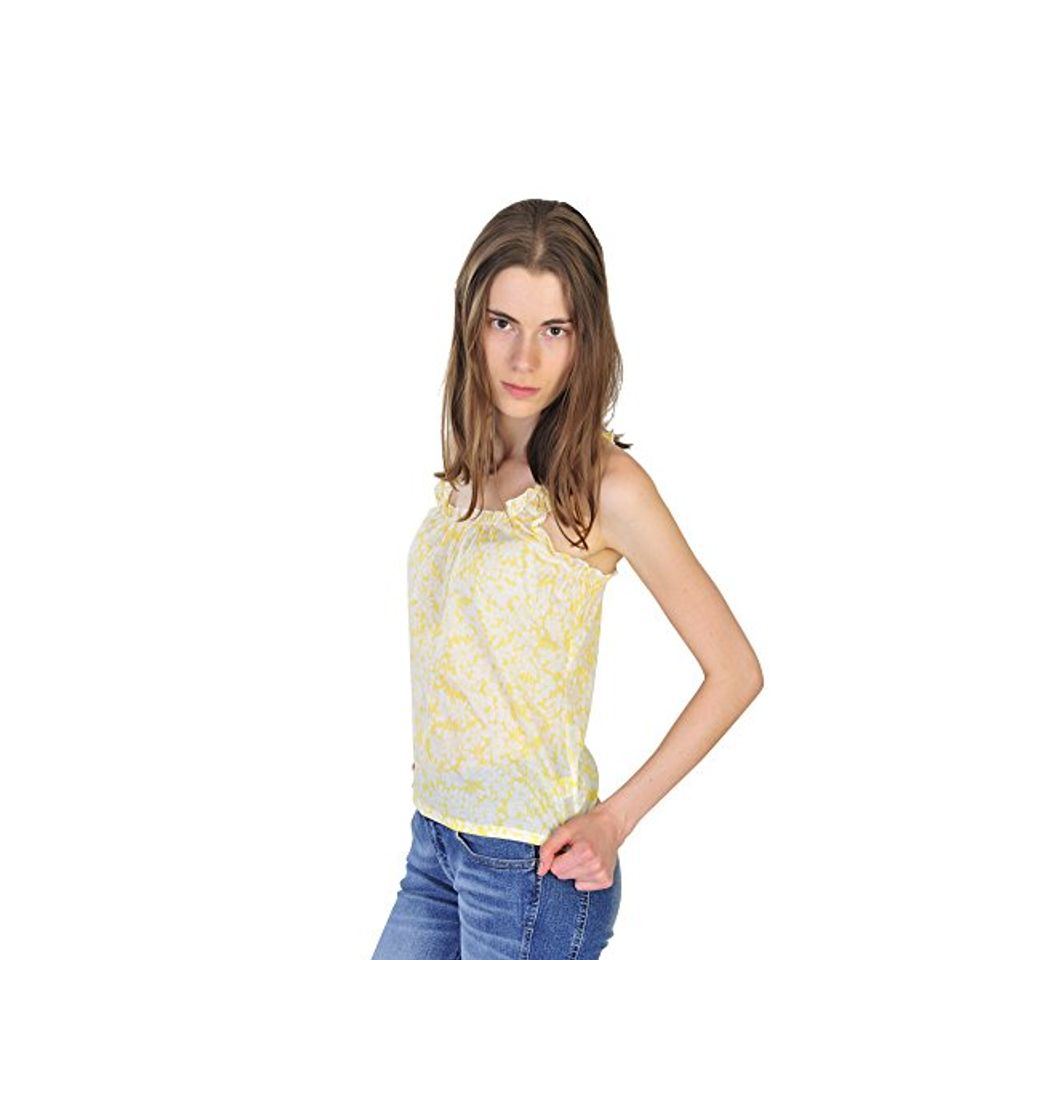 Moda BURBERRY Top Mujer Amarillo Blanco algodón Normal Casual S