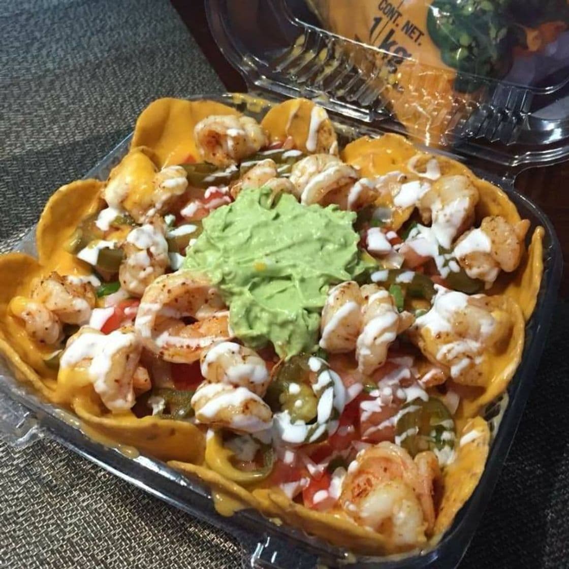 Fashion Nachos con camarón enchilado🤤🤤