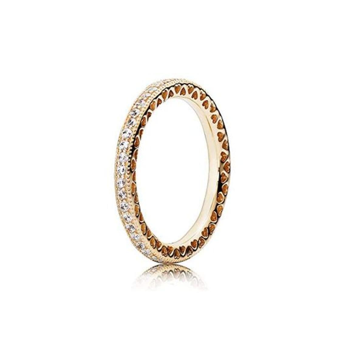 Moda Pandora Jewelry - Anillo de oro de 14 quilates