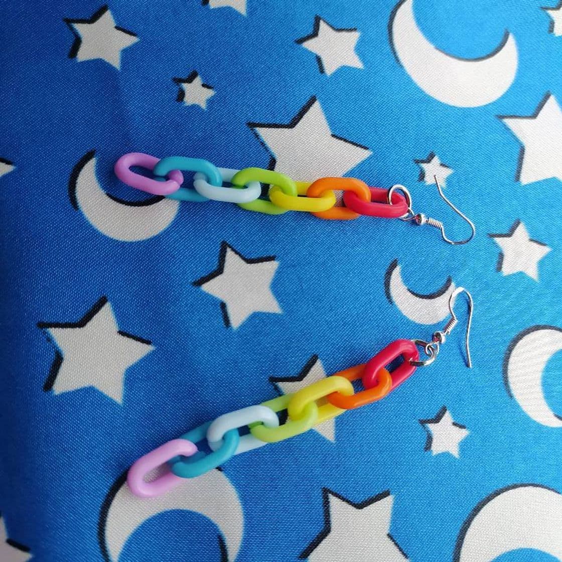 Product Aretes de cadena de colores 