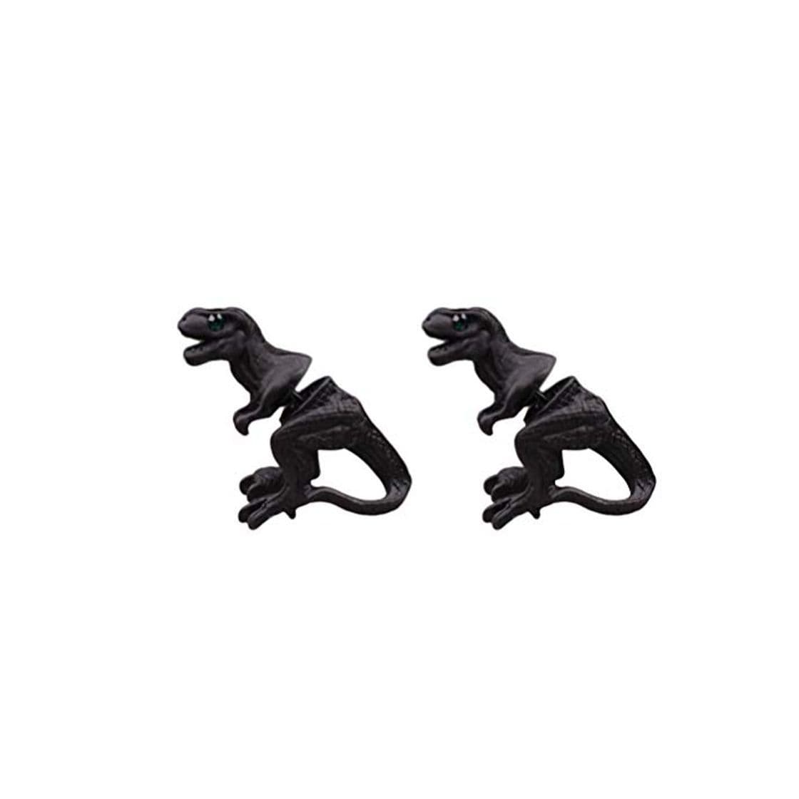 Product TENDYCOCO 1 par de aretes de Dinosaurio Ear Stud Personalidad Animal Piercing