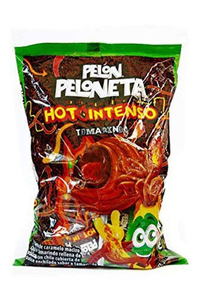 Producto Peloneta Hot Intenso Bolsa de 18 – Xtra Hot Hard Tamarindo Dulces Hervidos Relleno con Polvo Chile Recubierto con Pasta de Tamarindo picante