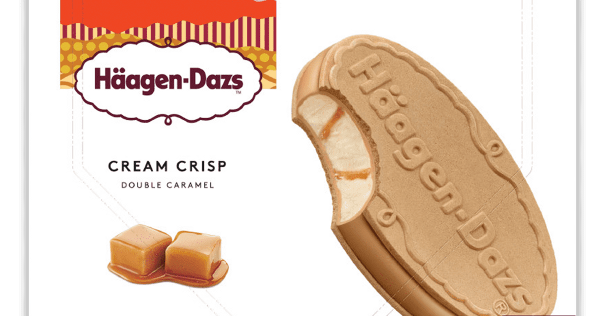 Fashion Cream Crisp Double Caramel Crispy Sandwich - Häagen-Dazs