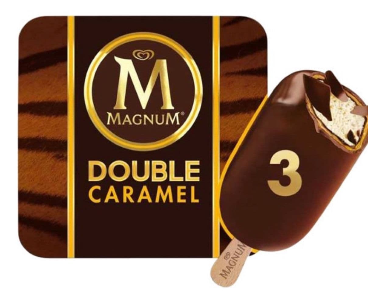 Moda Double helado con doble coberturas de caramelo.