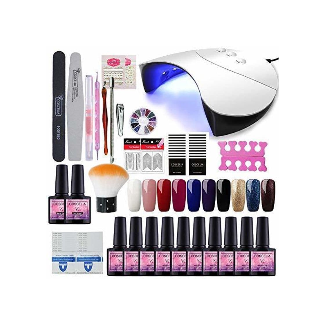 Producto Saint-Acior 36W Lámpara Secador de Uñas UV/LED Nail Dryer 10PCS Esmalte Semipermanente