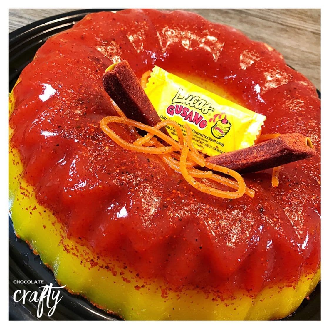 Moda Gelatina mango y chamoy 