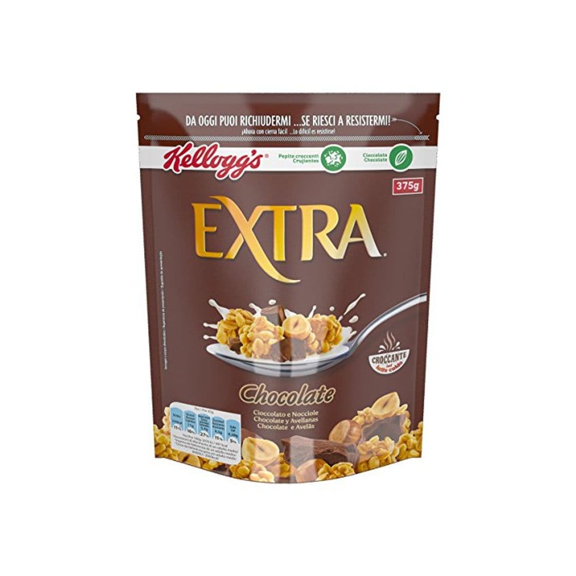 Producto Kellogg's Extra Chocolate belga y Avellanas Granolas- 375 g