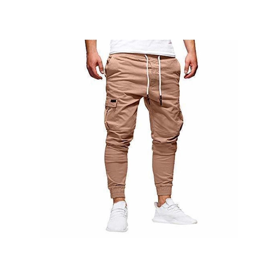 Product STRIR Pantalones de Hombre Casuales Deporte Joggers Pants Algodón Slim Fit Jeans