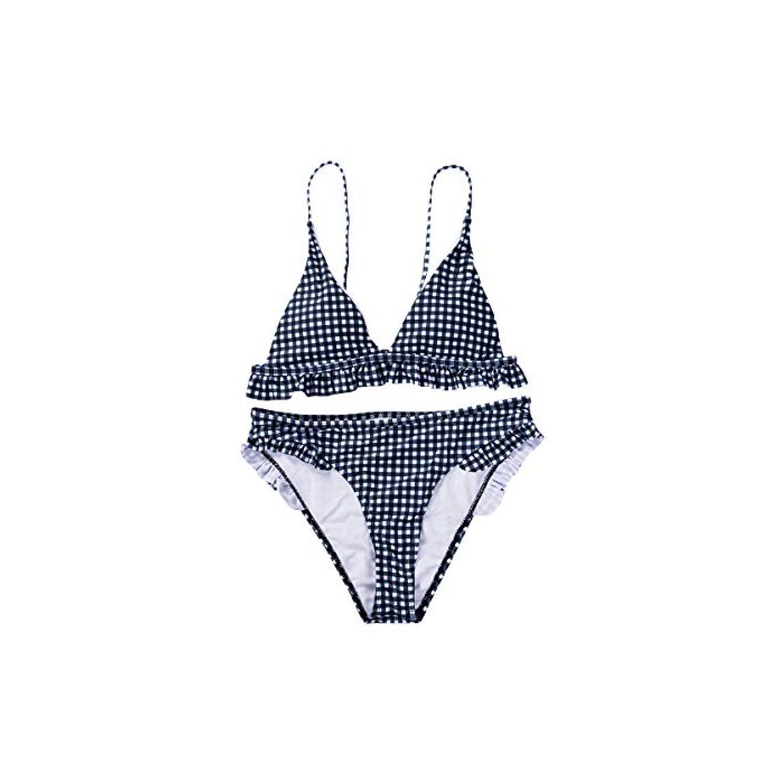 Producto Carolilly Bikini Sexy de 2 Piezas Mujer Traje de baño Volante Push