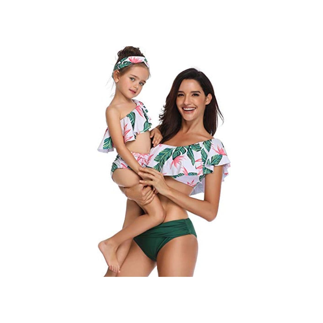 Producto QinMM 2019 Bikini Floral para Mujer y 3-6 años niña