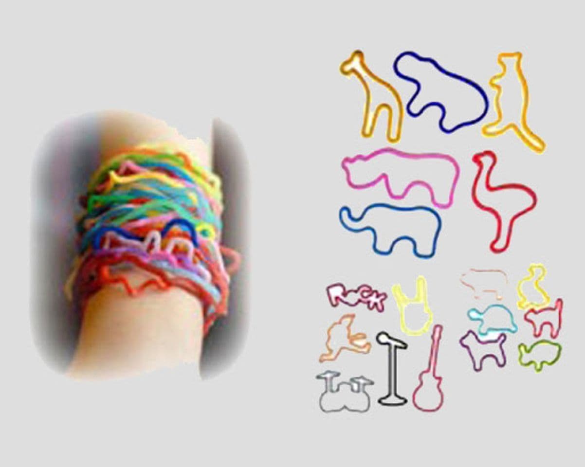 Producto Pulseras de goma con formas