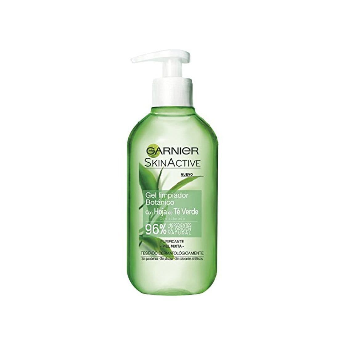 Belleza Garnier Skin Active Gel Limpiador con Hoja de Té Verde