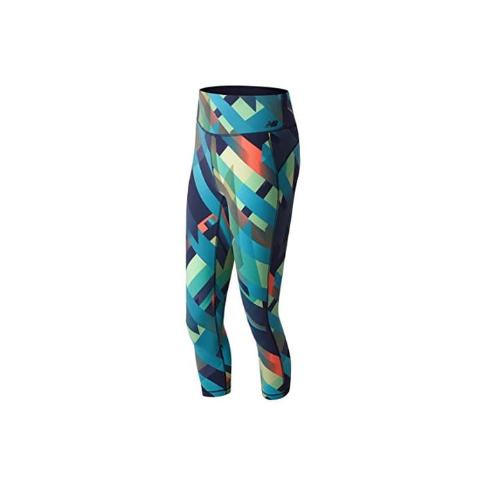 Product New Balance de las Mujeres Impreso de Alta Rise Transformar Crop Leggings