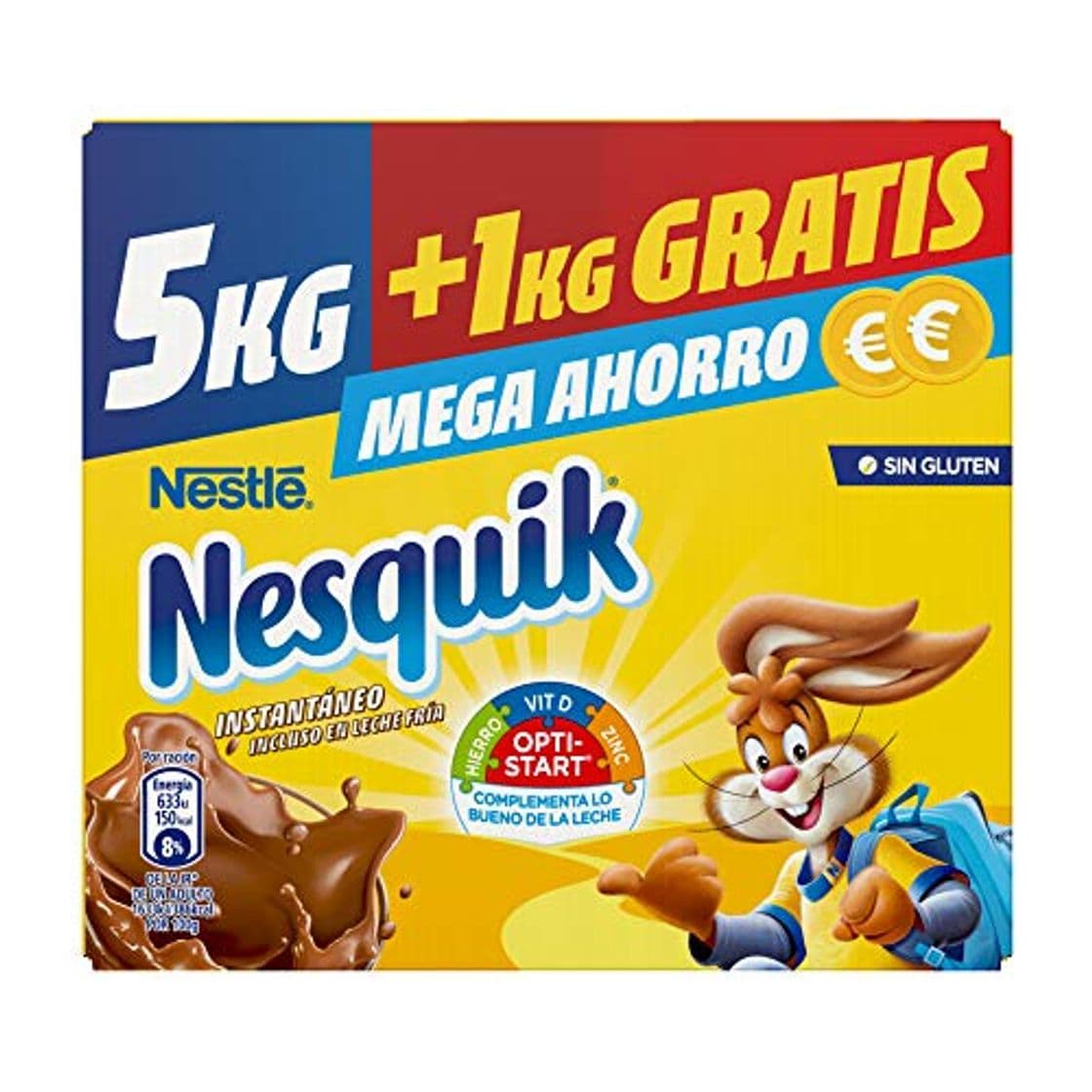 Producto Nestlé NESQUIK Cacao Soluble Instantáneo - Estuche 5