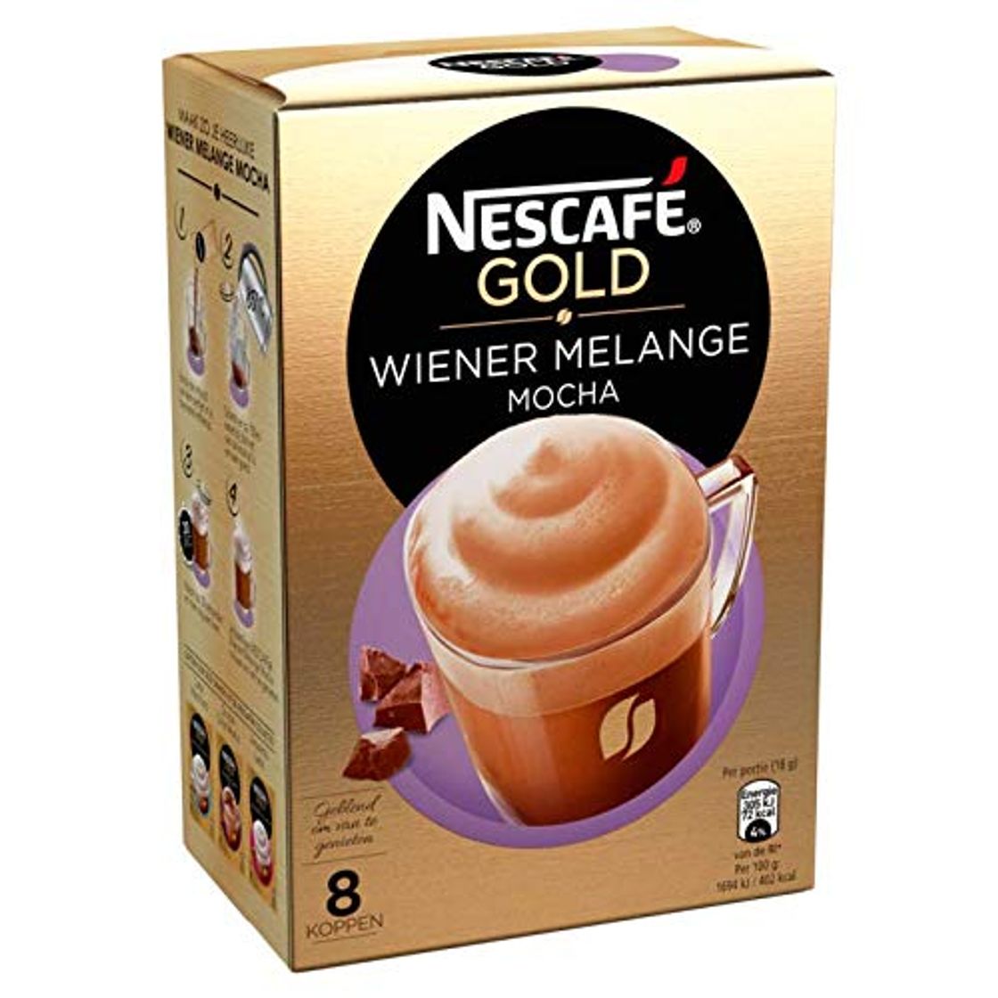 Producto Paquetes de café instantáneo