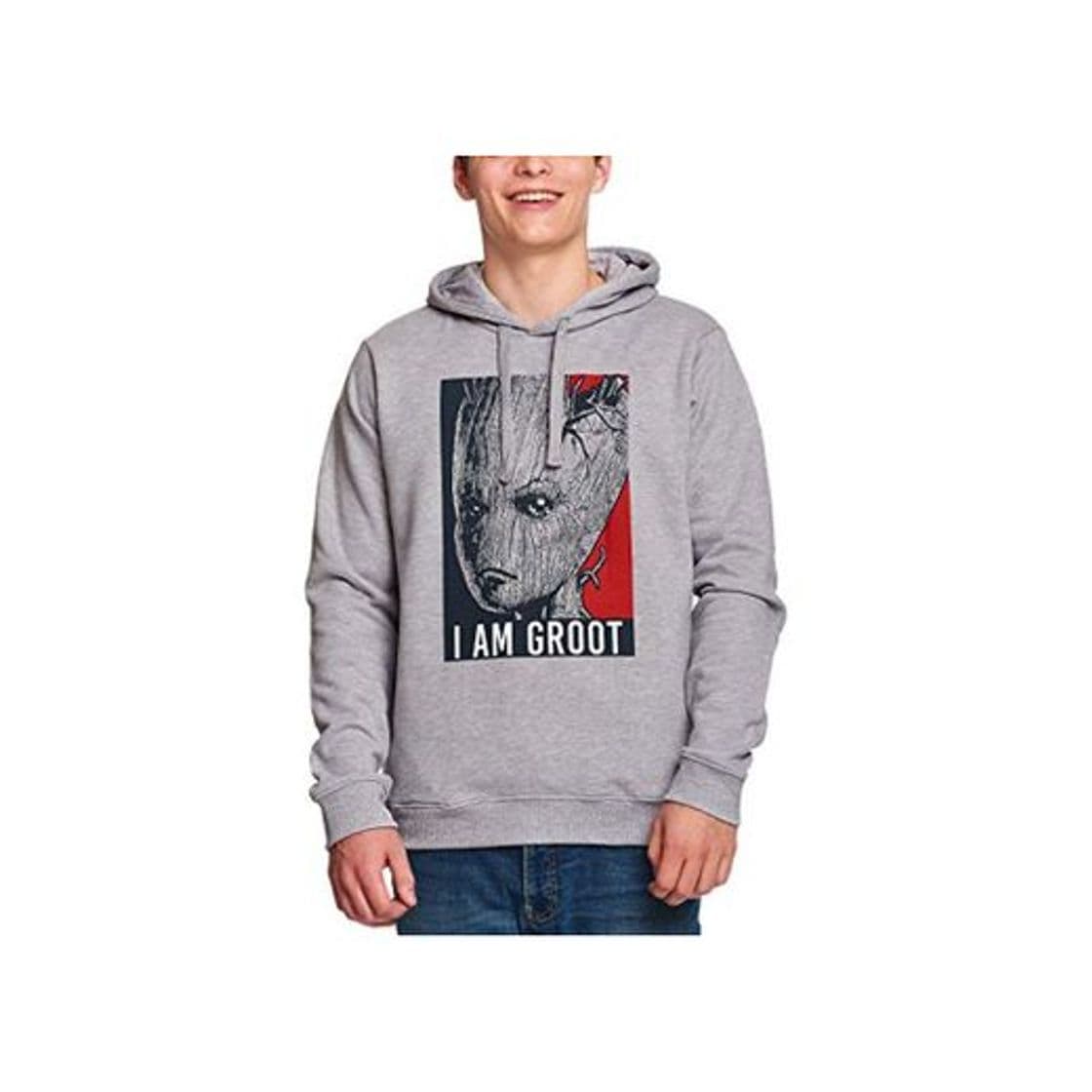 Fashion Guardians Of The Galaxy Hoodie Soy Groot Hooded Marvel Gray