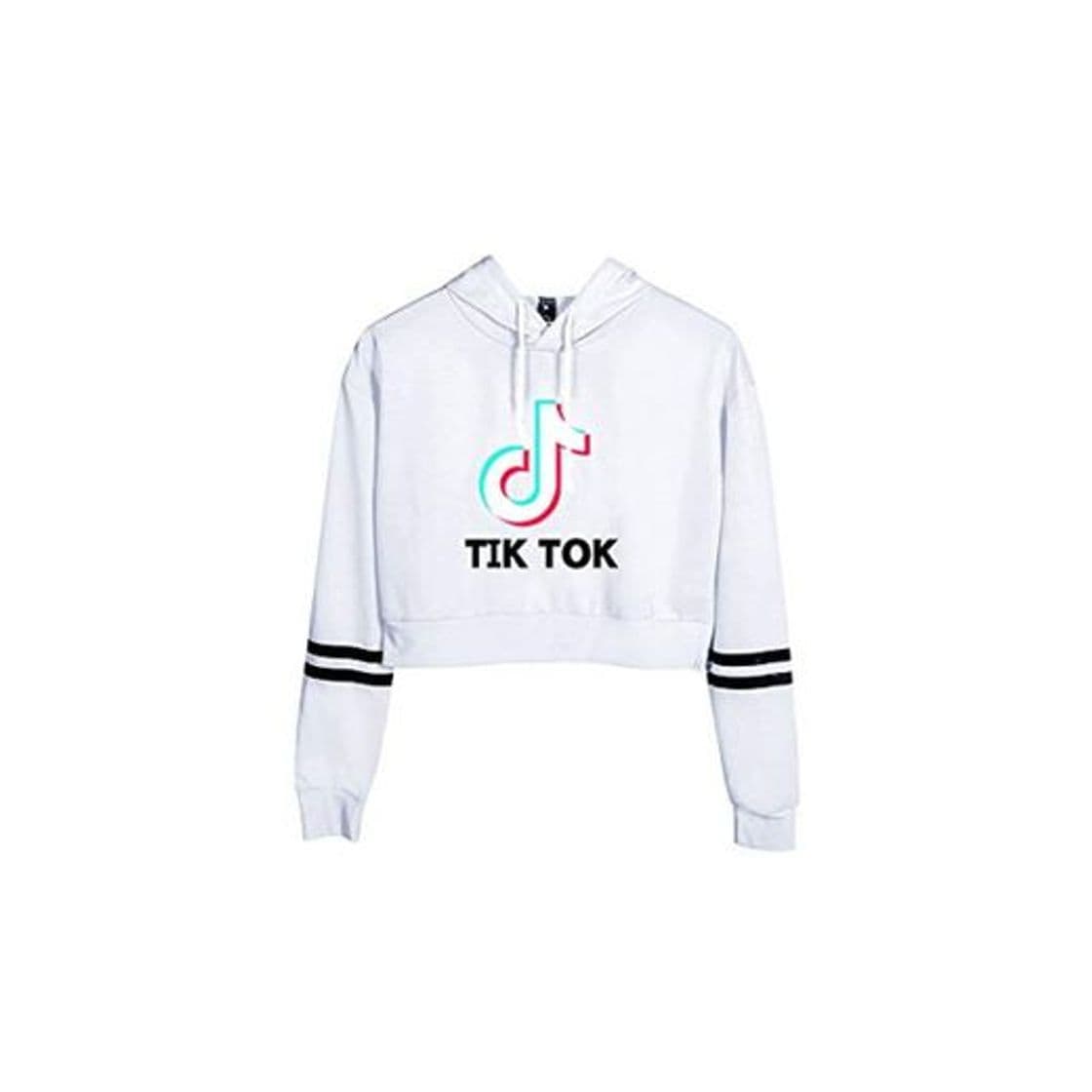 Producto TIK TOK Imprimiendo Mujer Crop Top Sudadera con Capucha Casual Manga Larga Moda Sudadera Chaquetas Abrigos Pullover Camisetas Tops Calle Jersey Abrigo Deportiva