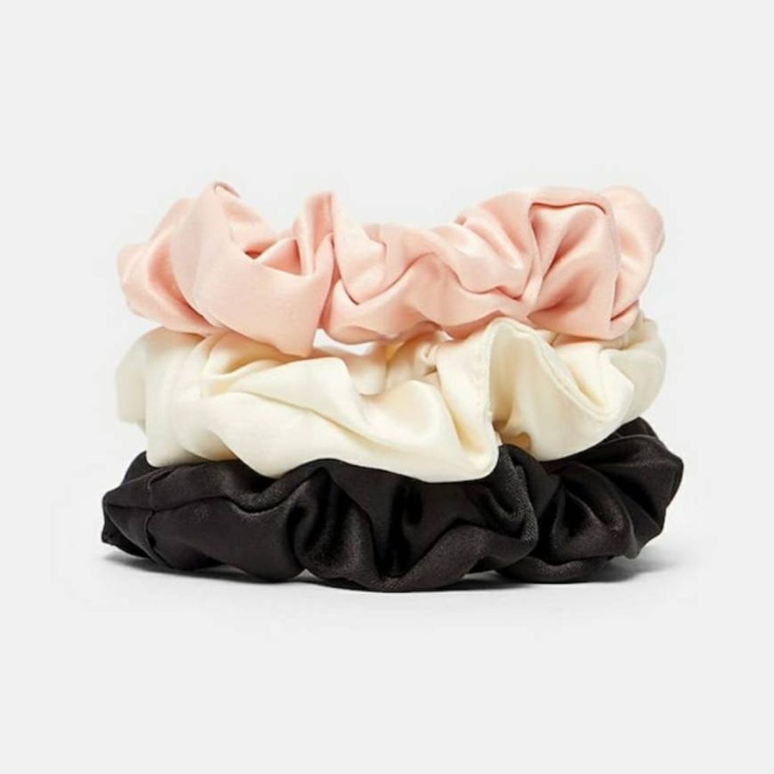 Moda STRADIVARIUS Conjunto de 3 scrunchies para o cabelo