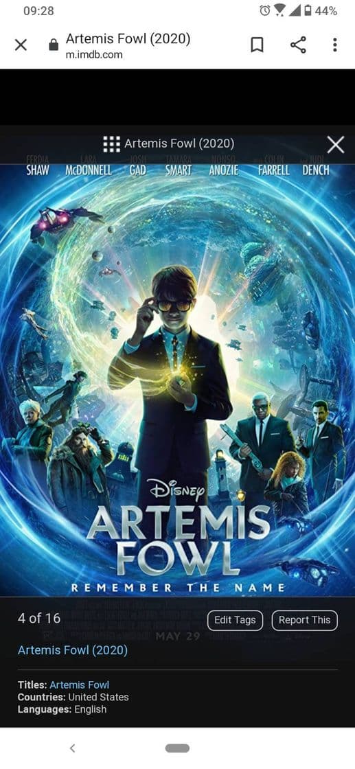 Movie Artemis Fowl (2020) - IMDb