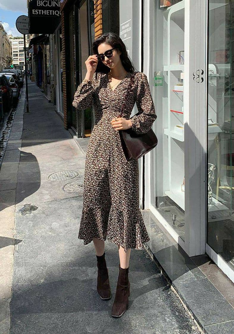 Fashion Brown dress 