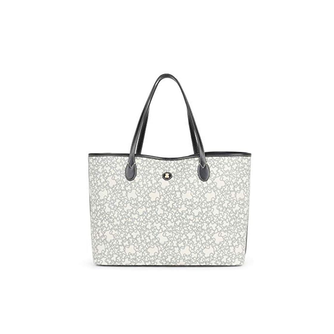 Moda Tous Kaos Mini Lona, Bolso Totes para Mujer, Beige