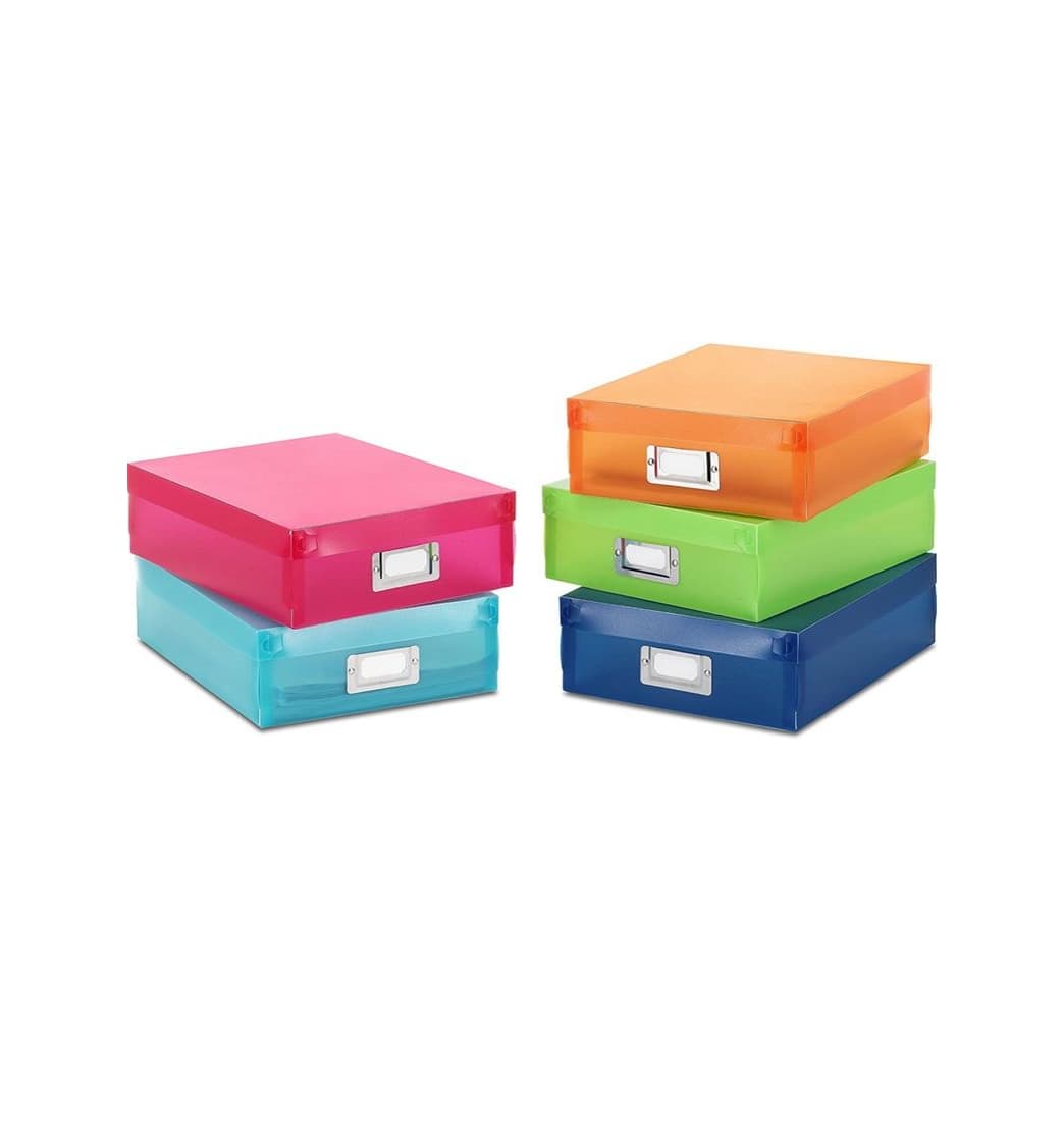 Producto Cajas organizadoras de documentos de colores 